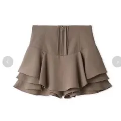snidel レイヤードフリルミニスカショーパン
