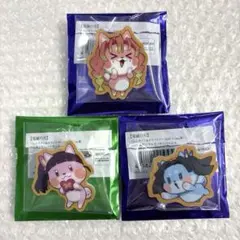 鬼滅の刃　バレンタインホワイトデー アニマルクッキーバッジ　蜜璃　カナヲ　アオイ