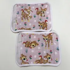 FEILER 抱っこ紐用 よだれカバー 2枚セット バンビ柄のサムネイル