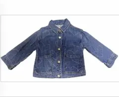 ZARA ハート模様 デニムジャケット 3Y ザラ 100 98