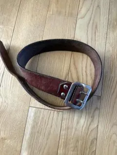 evisu ベルト サスペンダー ど根性レザー ブラウン EVISU エヴィス (大阪 恵比寿屋 東京) 肉厚/牛革レザー ベルトw32位