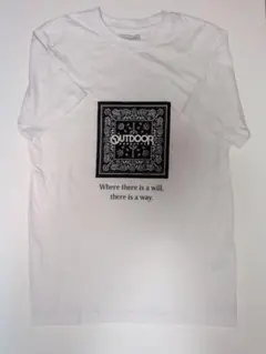 OUTDOOR PRODUCTS バンダナ柄 Tシャツ ホワイト Mのサムネイル