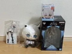 ホロライブ　一番くじ　白上フブキ　フィギュア　ぬいぐるみ　4点セット
