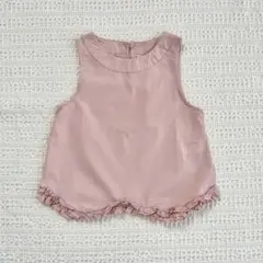 未使用　ZARA ノースリーブブラウス(116cm)のサムネイル