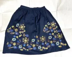 新品未使用】marble SUD ボタニカル刺繍スカート 鳥・花・蝶 - メルカリ
