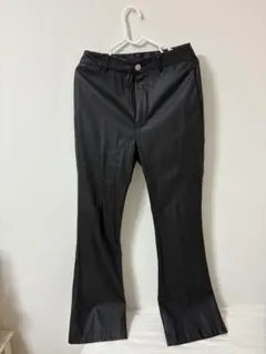 3月末販売終了 JEANASIS ジーナシス 革パンツ 裏起毛付き