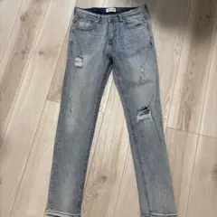 ベルシュカ　メンズ　スキニー　ダメージパンツ