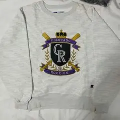 90s USA製 RUSSELL ATHLETIC スウェット 刺繍ロゴ M