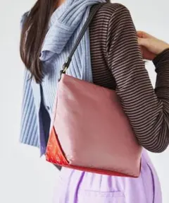 ほぼ未使用　ラシット　ショルダーバッグ　ハンドバッグ　トートバッグ　ピンク