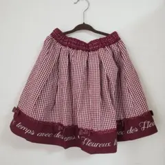 axes femme kids ギンガムチェックスカート 140cm