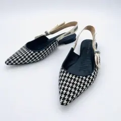 Christian Dior クリスチャン ディオール 千鳥格子 パンプス