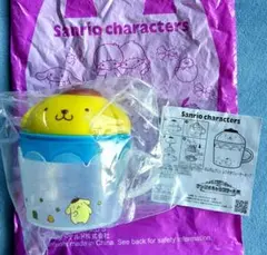 サンリオプリン ハッピーセット　フタ付きジューサーカップ