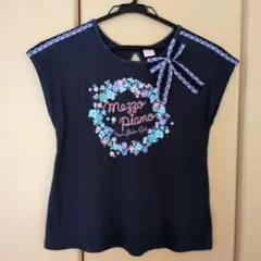②メゾピアノ 花柄リース レース リボン Tシャツ 140cmのサムネイル