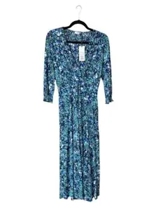 【未使用タグ付】EGERIE PARIS 花柄カシュクールワンピース フランスのサムネイル
