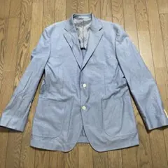 VISARUNO テーラードジャケット ライトブルー 3L