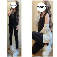 コーデ売り　3点セット　ブラックコーデ　ハッシュアッシュ　UNIQLO　GU