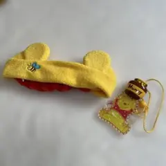 東京ディズニーランド くまのプーさんヘアバンド＆光るストラップチャームセット