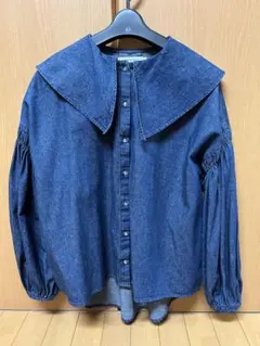 AMERICAN HOLIC ダークブルー デニムシャツ