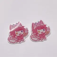 すとぷり　莉犬くん　アニマルアクリルバッジ