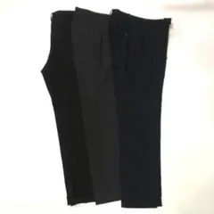 スラックス 3色セット ブラック グレー ネイビー