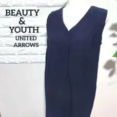 BEAUTY&YOUTH レディース カットソー ノースリーブ ワンピース 美品