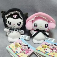 マイメロディ クロミ PINK&BLACK ボンネット マスコット 2個セット