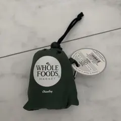 Whole Foods Market エコバッグ 収納可能グリーン