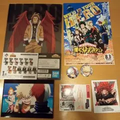 僕のヒーローアカデミア ホークス クリアファイル　缶バッチ　ポストカード