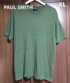 【値下げ不可・レア】ポールスミス Vネック 半袖 Tシャツ【XL・カーキ】
