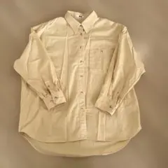 UNIQLO U オックスフォードシャツ イエローベージュ　Lサイズ
