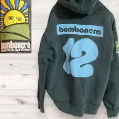 Y2K bombonera パーカー　サッカー　黒✖︎サックスブルー　12 Lのサムネイル