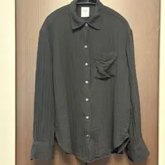 GAP ギャップ ガーゼ オーバーサイズシャツ XS ブラックのサムネイル