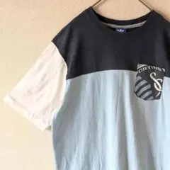 日本未発売 アディダス サッカー ゲームT 両面プリント 古着