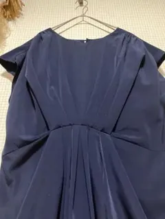 ユナイテッドアローズ ワンピース セレモニー 結婚式 キレイめ 上品 ネイビー