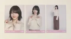 乃木坂46 生写真 林瑠奈 リラックスコーデ 3種 コンプ