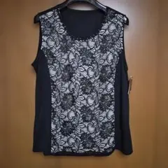 MISSEL レースノースリーブチュニック Lサイズ