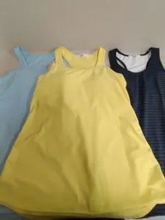 ３枚 未使用 anima トレーニング ヨガ ウェア タンクトップ 38 パット
