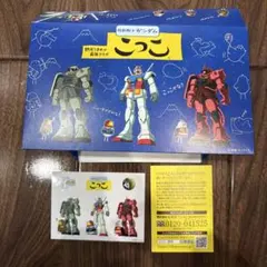 静岡コラボ　こっこ　ガンダム　45周年記念ステッカー シール　空箱
