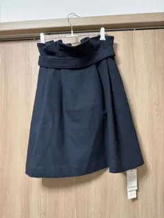 【SNIDEL ハイウエストフレアスカート ネイビー サイズ0 新品タグ付き】のサムネイル