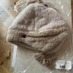 Champion ポンポン付きニット帽 ベージュ