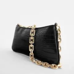 ZARA チェーンバッグ 黒
