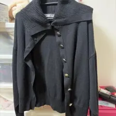 ZARA ブラック ノースリーブニット