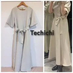 Te chichi TERRASSE/テチチテラス ワイドベルトマキシワンピース