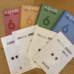 夏期講習 6年生 予習シリーズ 4冊セット