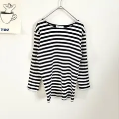 ザショップティーケー　定番ボーダーカットソー　長袖　シンプル　万能アイテム