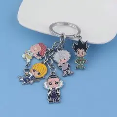 HUNTER×HUNTERメインキャラクター5連のキーホルダー☆新品未使用☆