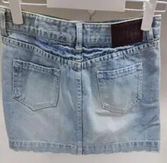 ライトブルー デニムミニスカート