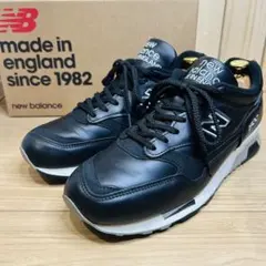 【未使用級】ニューバランス M1500BK 英国製 27cm オールレザー 黒