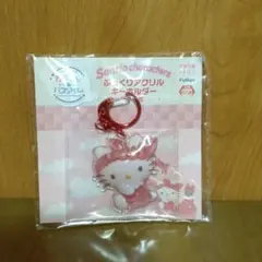 ハローキティ　カラフルバスタイム　ぷっくりアクリルキーホルダー