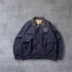 Dunbrooke A-2 スイングトップ XL ネイビー レザーカラー